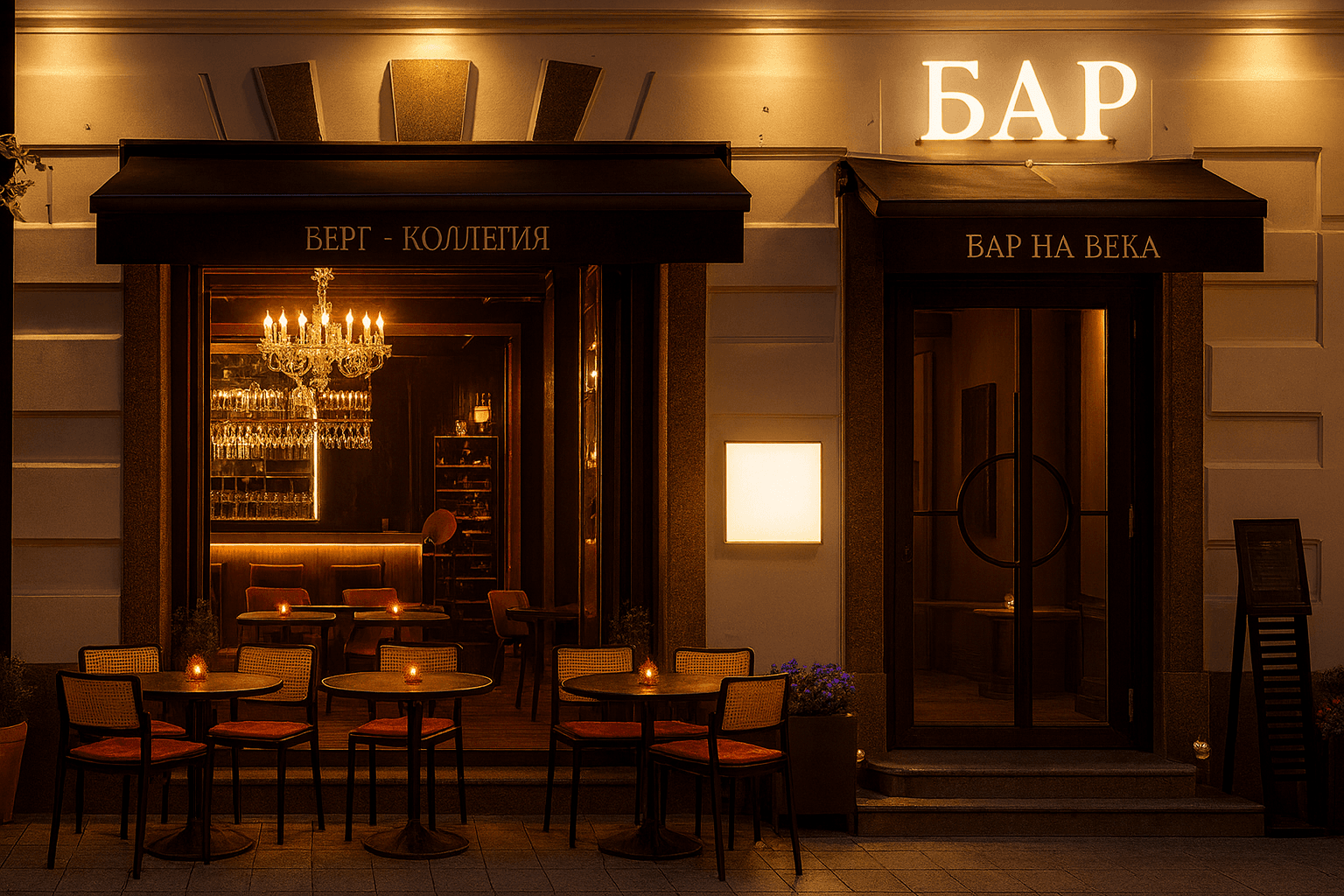 Коктейли и закуски